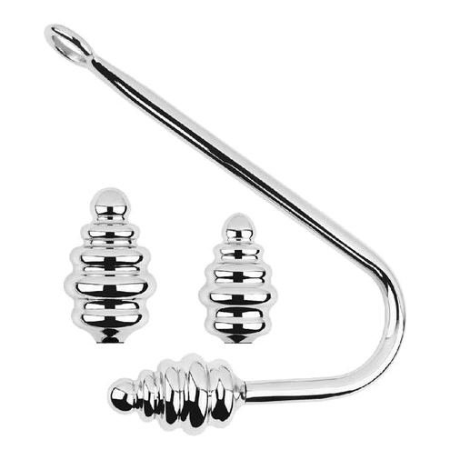 Anal Screw-in Hook 8826 Ribbed GreatBenefit Set 0811